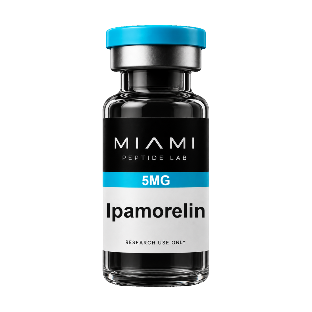 Ipamorelin — research peptide vial | Miami Peptide Lab