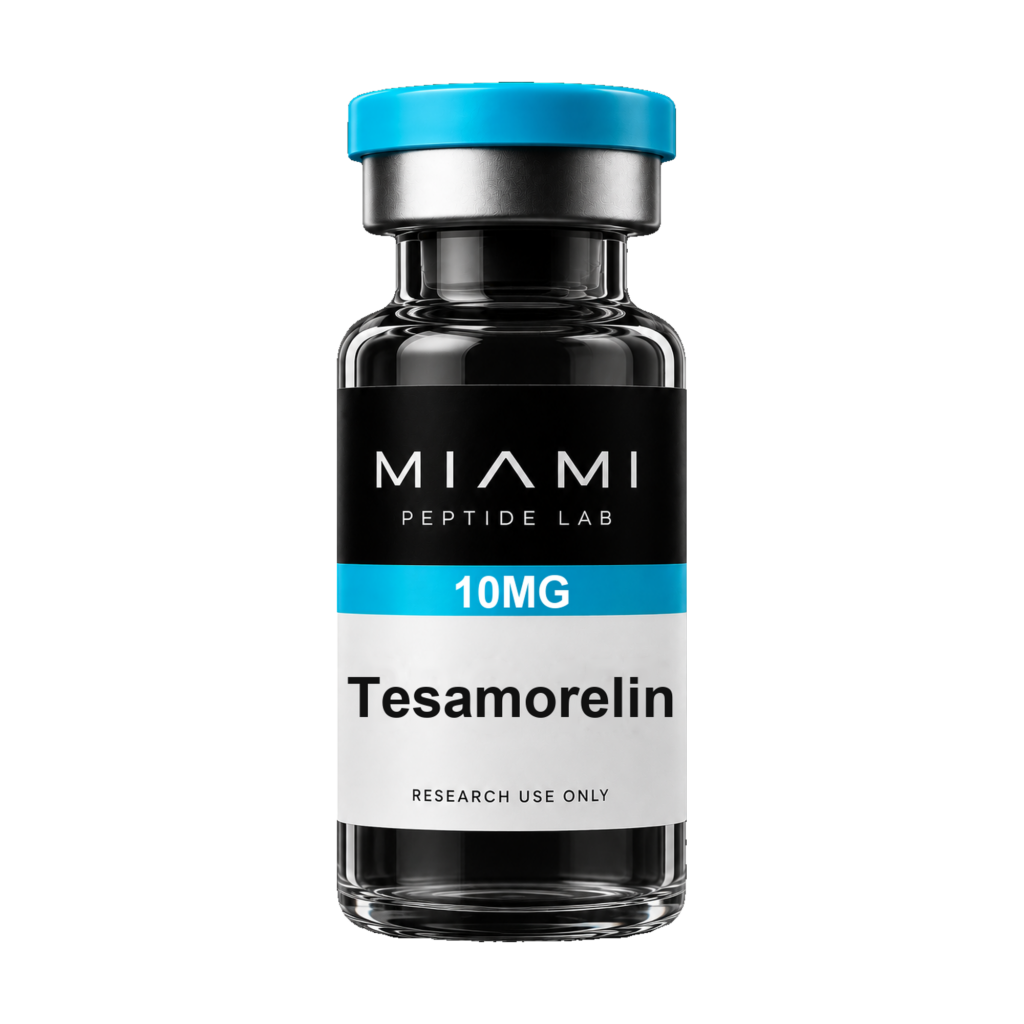 Tesamorelin — research peptide vial | Miami Peptide Lab