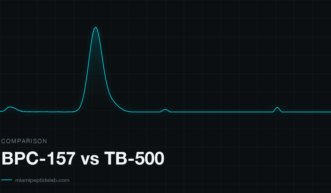 BPC-157 vs TB-500 — research guide from Miami Peptide Lab