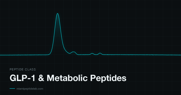 GLP-1 & Metabolic Peptides — research guide from Miami Peptide Lab