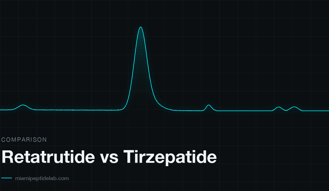 Retatrutide vs Tirzepatide — research guide from Miami Peptide Lab