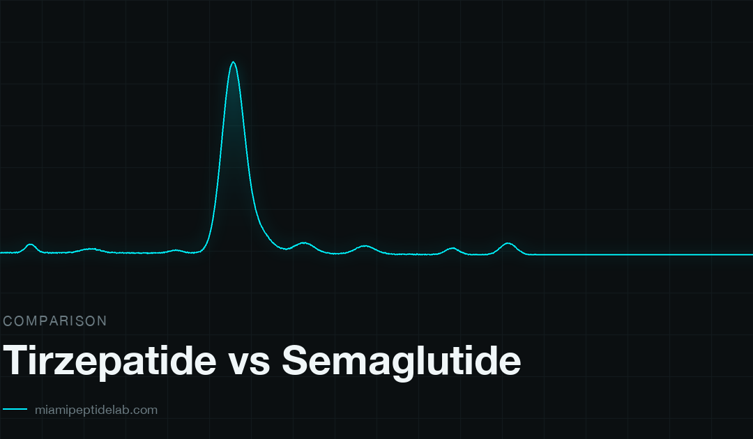 Tirzepatide vs Semaglutide — research guide from Miami Peptide Lab